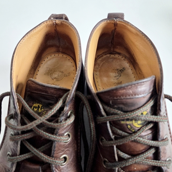 Dr Martens Vintage Lace-Up Brown Leather Shoes, Lug Sole UK 4, US Womens 6-6.5 - Picture 8 of 16
